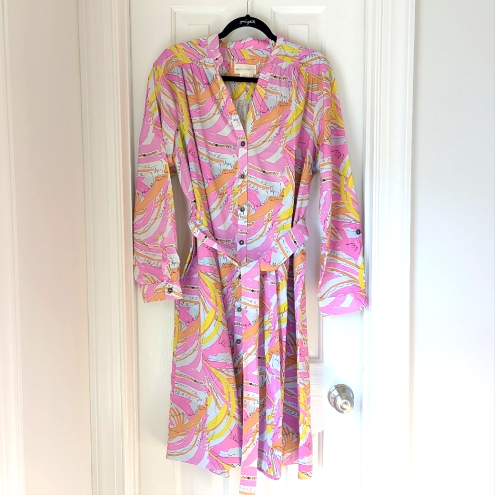 Vera for Anthropologie Belt Dress size L